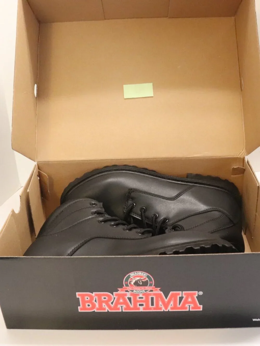 Brahma Men's Escotti Black Work Boots Size 10 NWT and in Box